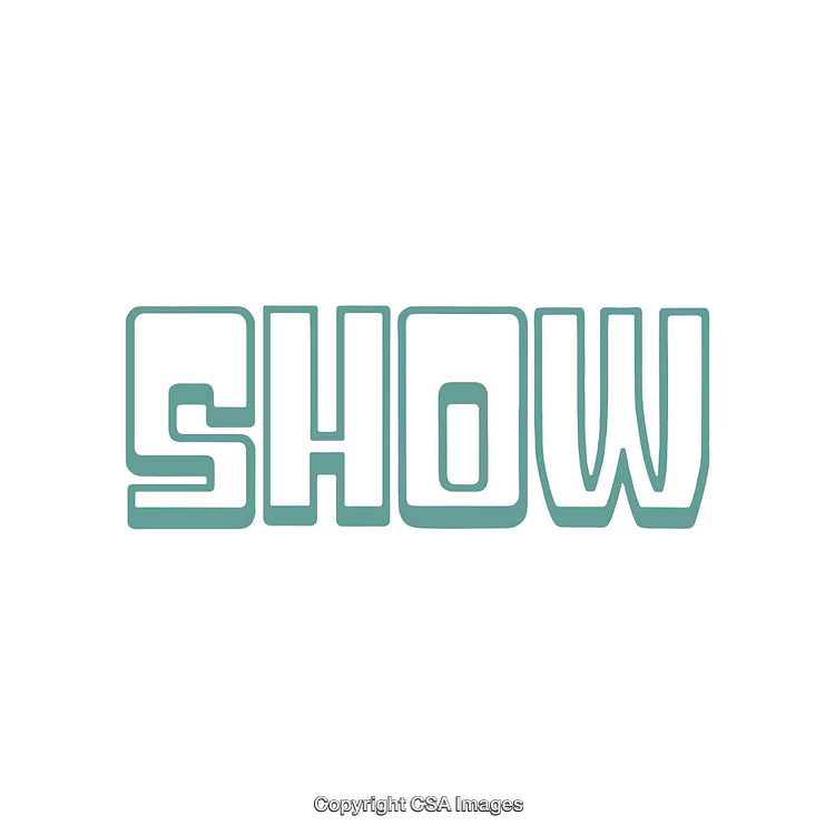 Minimalistic Display of the Word 'Show' in a Unique Font Style