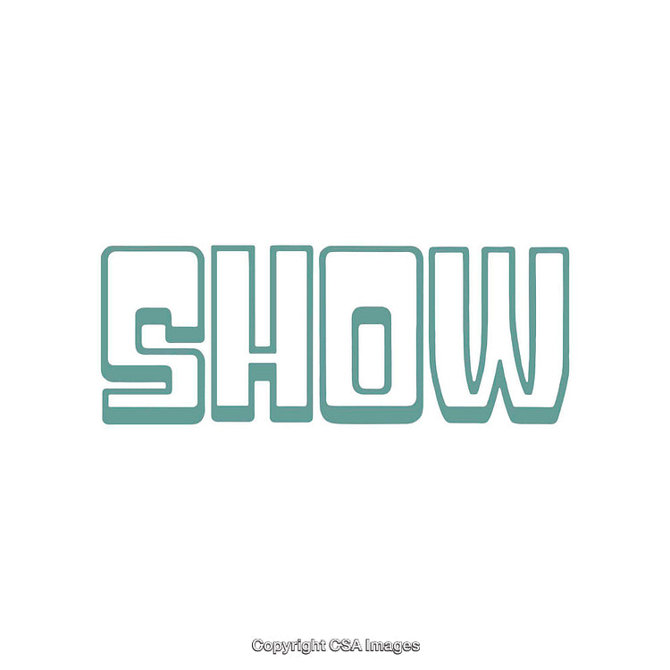 Minimalistic Display of the Word 'Show' in a Unique Font Style
