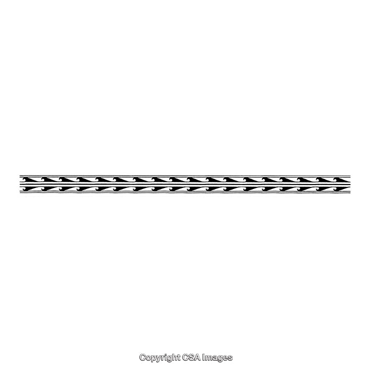 Classic Black and White Stylish Decorative Border Design Element