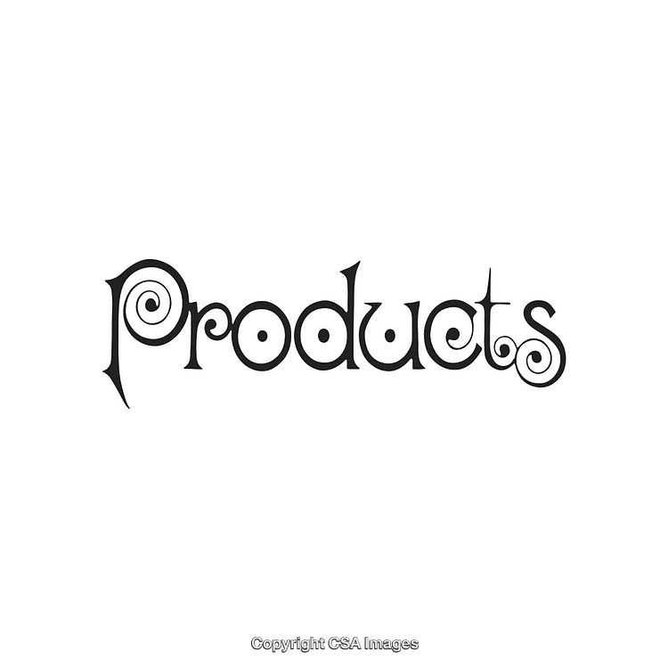 Stylish Decorative Text Logo Design on White Background