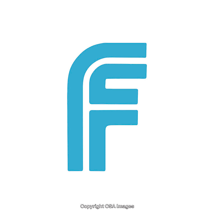Stylized Blue Letter E Graphic Design Icon on White Background