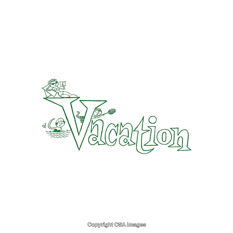 Playful Illustration Representing Vacation Activities With Fun and Joyful Elements