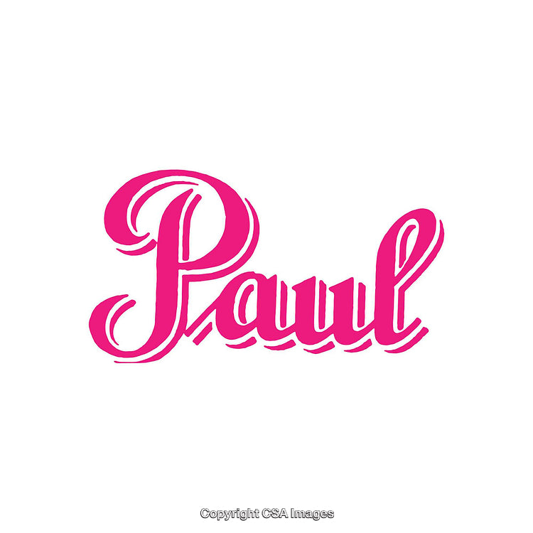 Pink Cursive Script Text Depicting the Name in Bold Style
