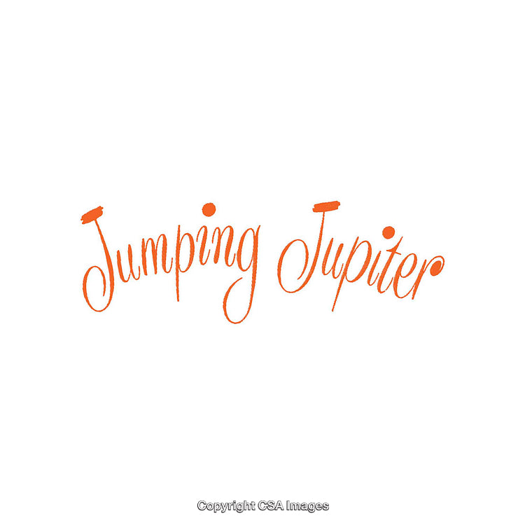 Playful Orange Script Text on Minimalistic White Background