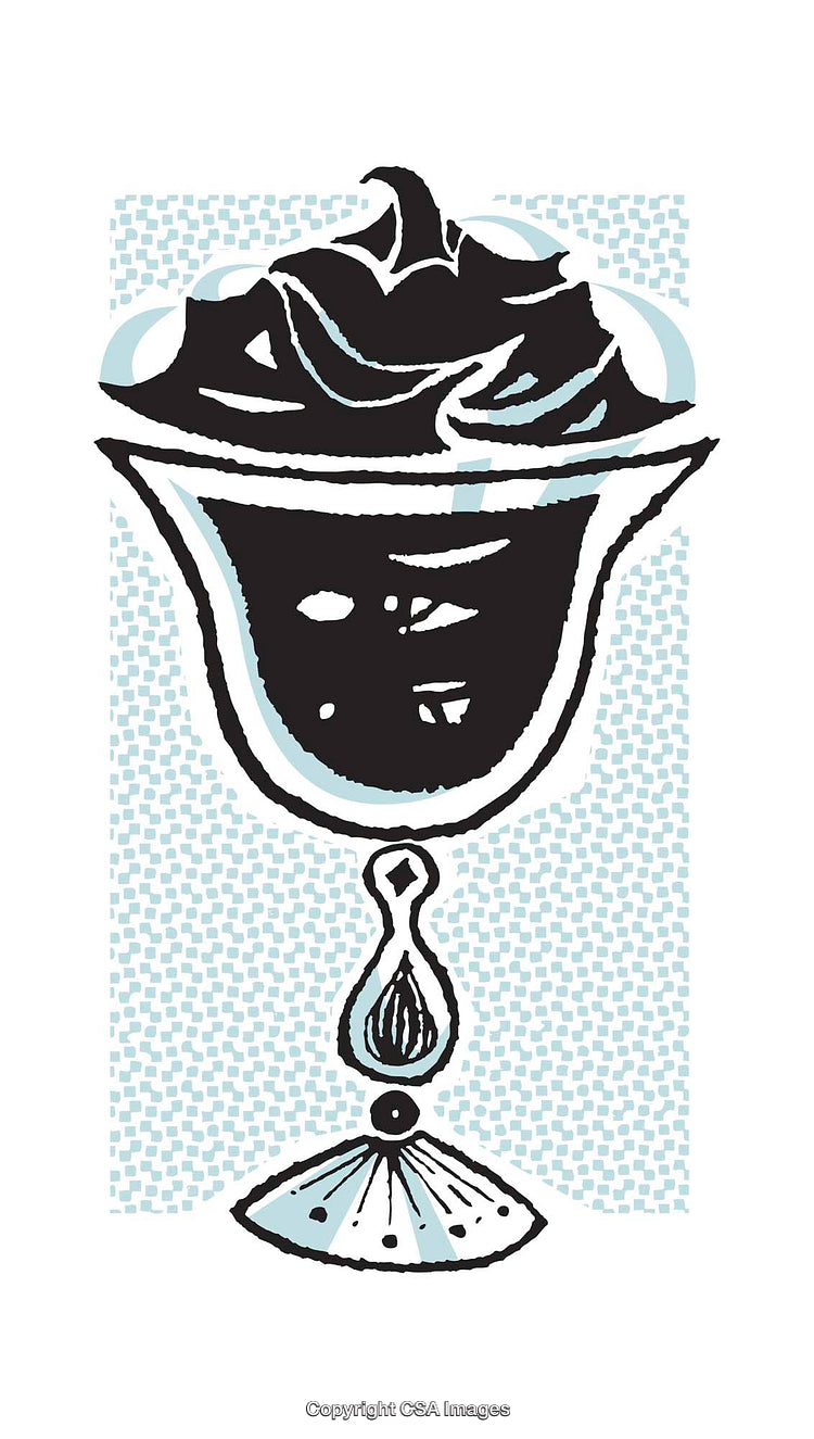 Unique Stylized Illustration of a Cup Design Featuring Bold Contrasts