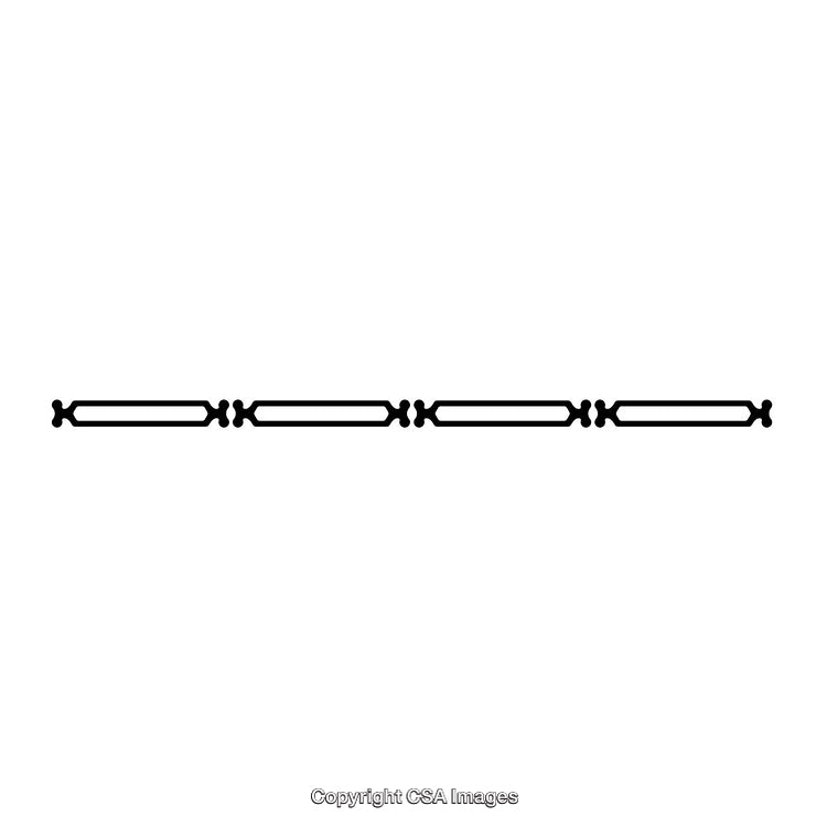 Black and White Minimalistic Border Design for Decorative Purposes