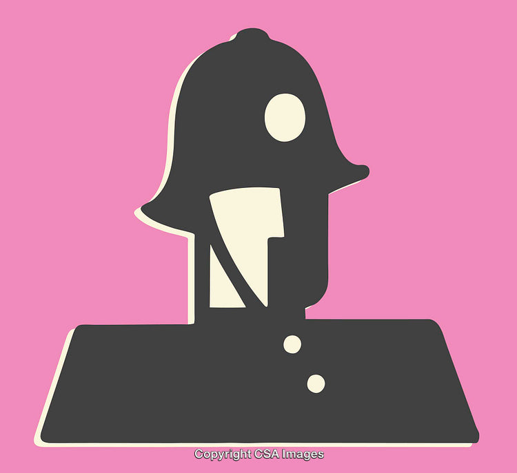 Minimalist Illustration of Vintage Toy Soldier with Pink Background