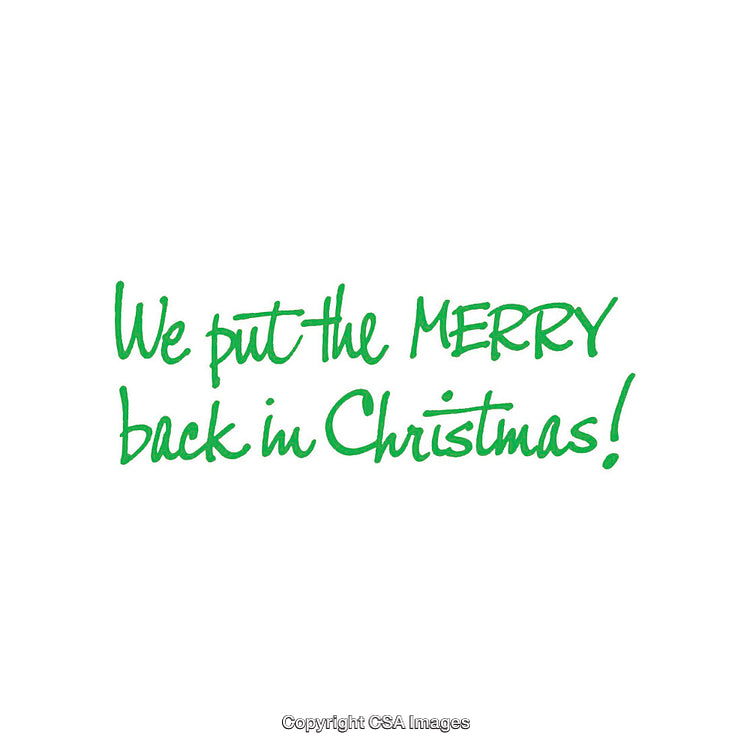 Festive Green Holiday Message with Merry Christmas Handwritten Style