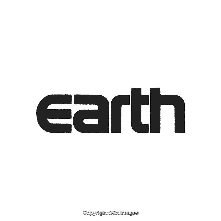 Stylized Representation of the Word Earth in Unique Artistic Typography