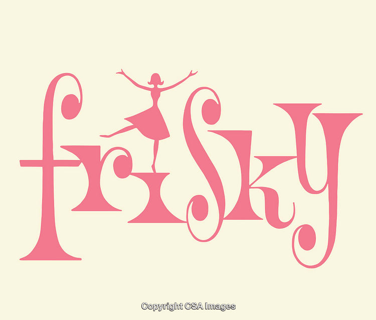Playful Typography Art Featuring Elegant Dance-Inspired Design