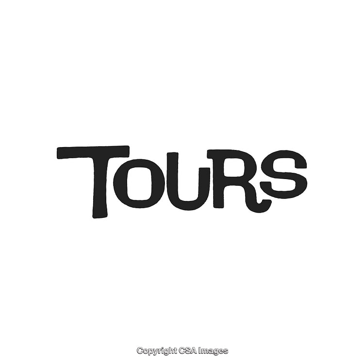 Creative Hand-Drawn Tours Typography Design with Modern and Bold Lettering Style