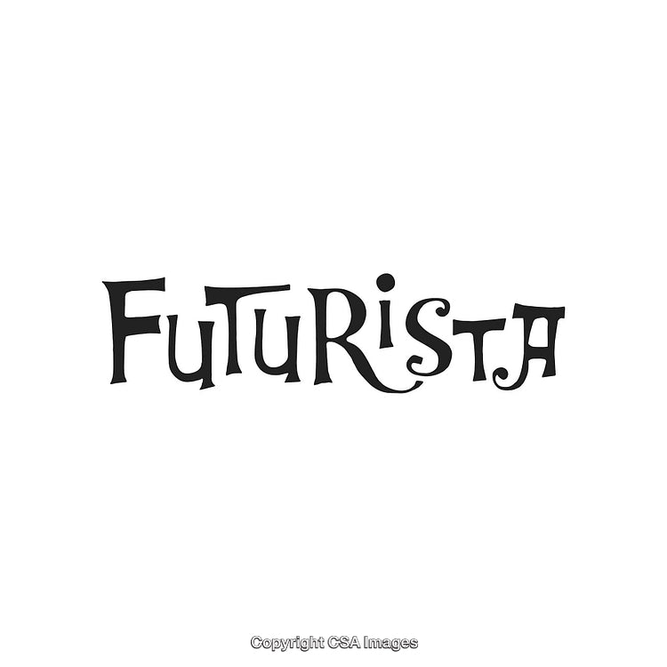 Creative Artistic Design Featuring Stylish Futuristic Font in Trendy Typography Style