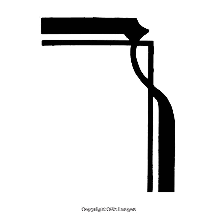 Minimalist Black And White Border Design With Abstract Shapes