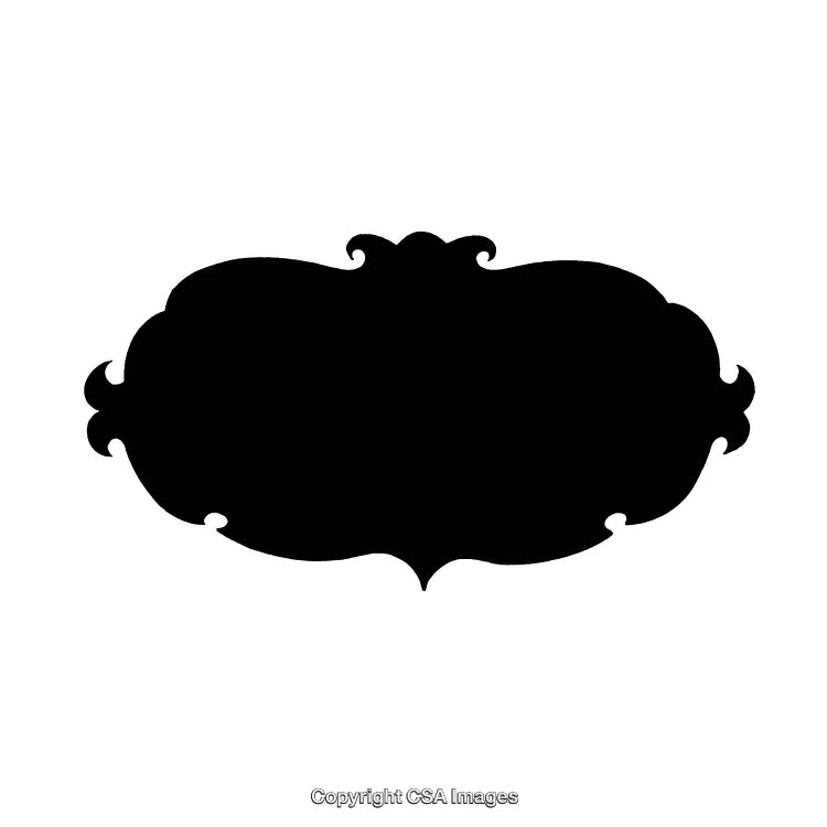 Elegant Vintage Black Silhouette Border for Decorative Uses