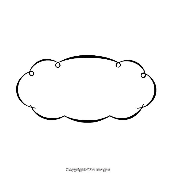 Elegant Black and White Decorative Border with Clean Simple Design