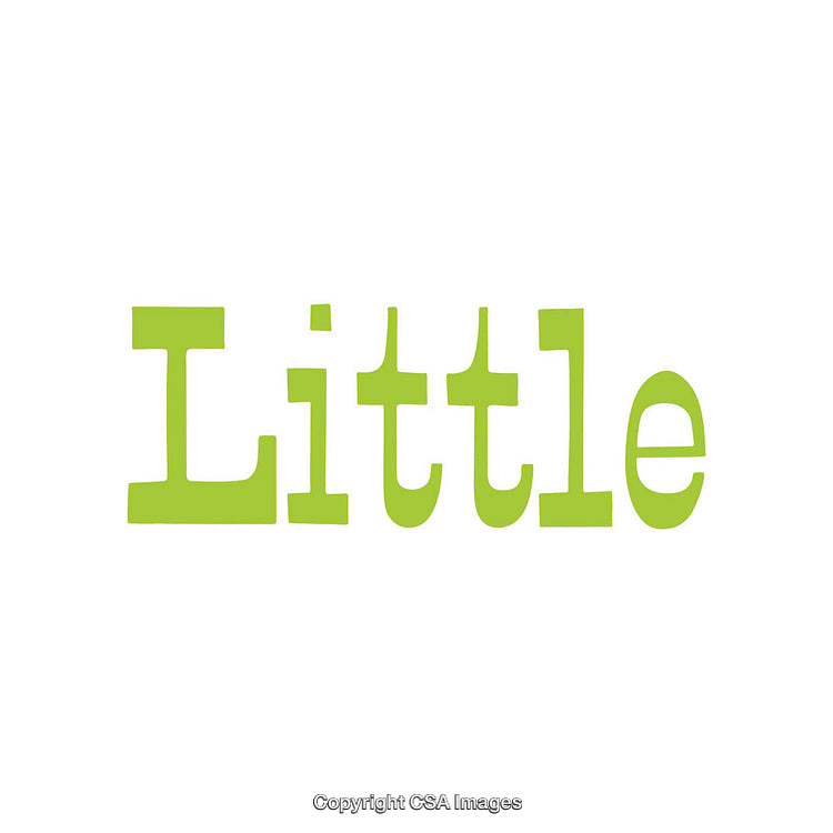 Green Word Art Depicting 'Little' in a Bold Typeface