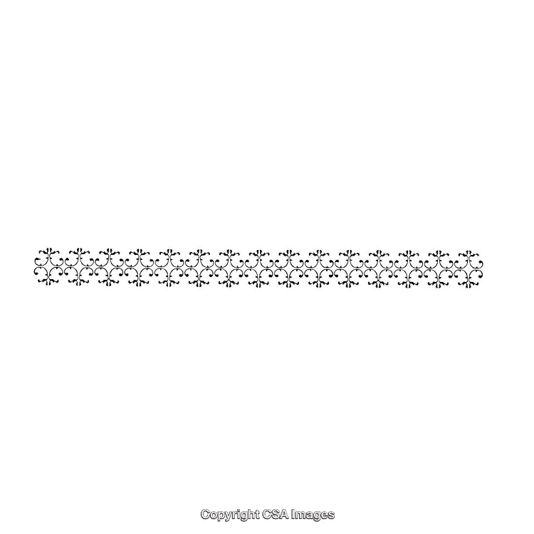 Elegant Black and White Ornamental Border Design with a Decorative Pattern