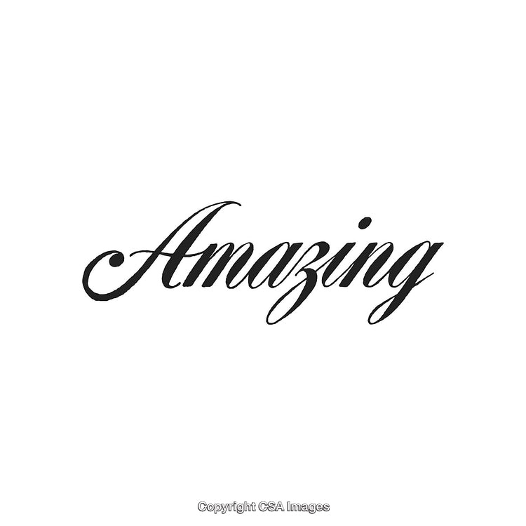 Elegant Calligraphy Text Featuring the Word Amazing in Bold Stylish Typeface