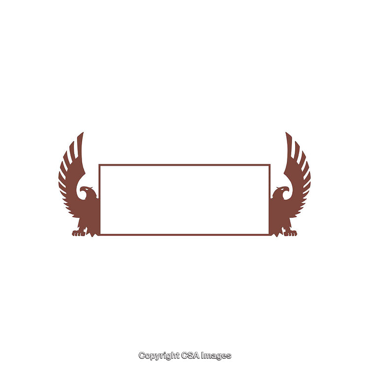 Elegant Brown Frame Design with Decorative Bird Motifs