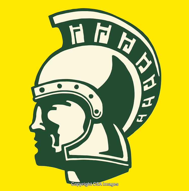 Vector Line Art of a Helmet on a Vibrant Yellow Background