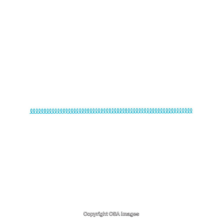 Abstract Blue Spiral Line Pattern Isolated on White Background