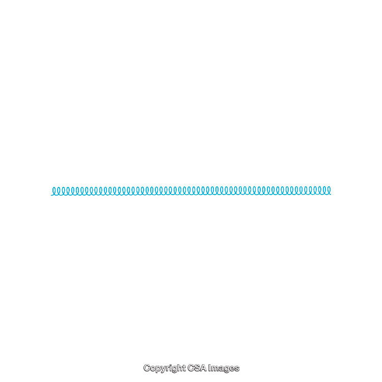 Abstract Blue Spiral Line Pattern Isolated on White Background