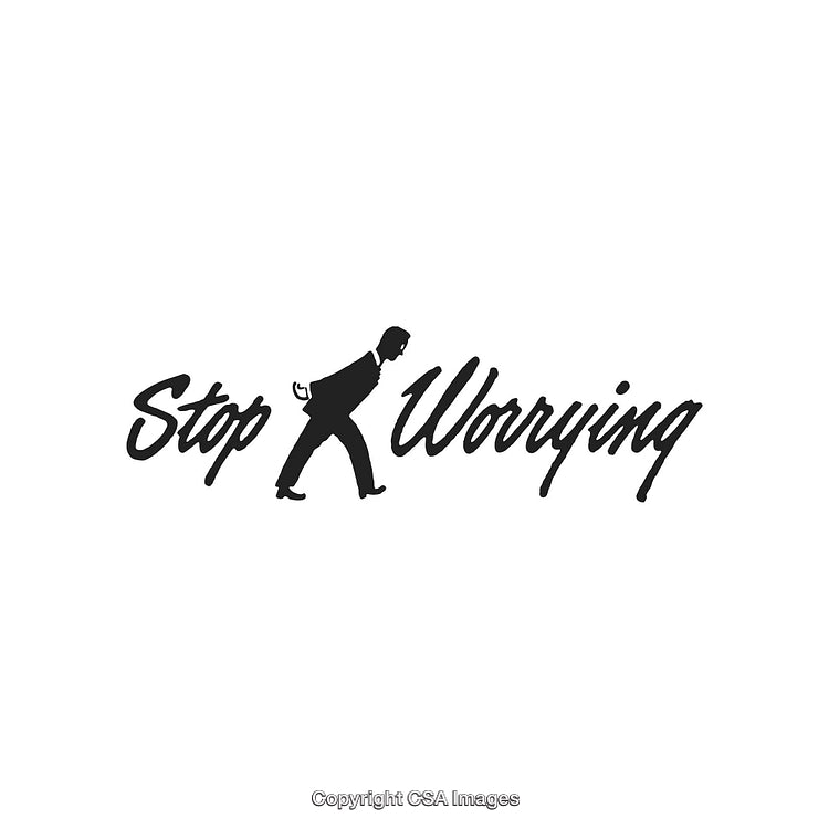 Minimalist Typography Design Highlighting Relaxation and Stress-Free Living