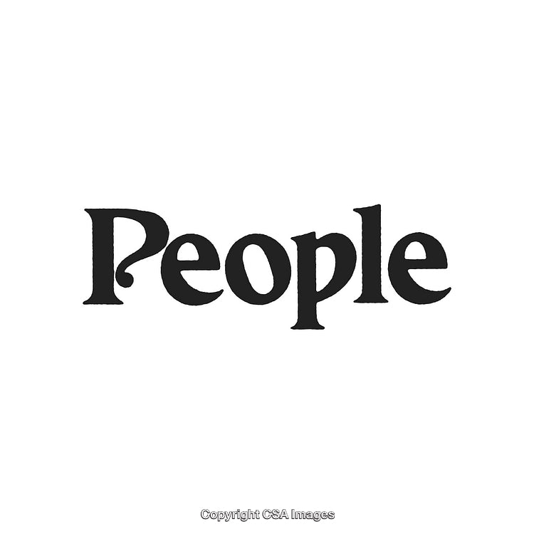 Creative Logotype Featuring the Word 'People' in Distinctive Black Typography
