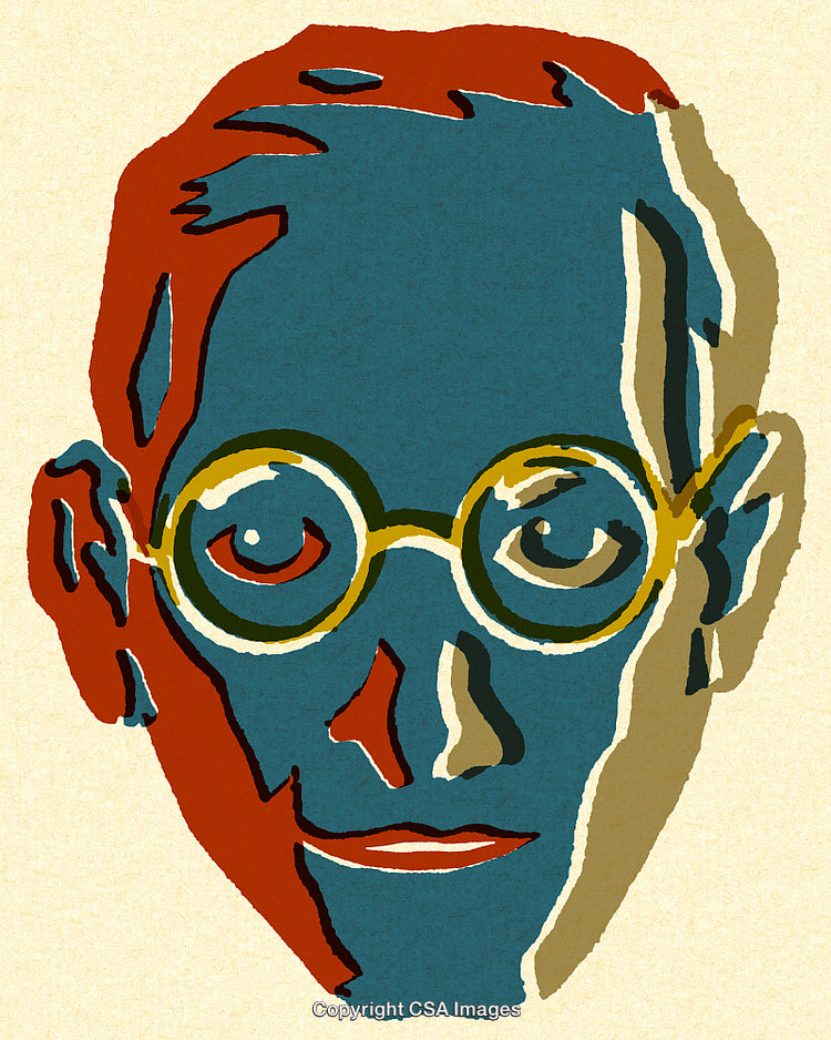 Bold Artistic Interpretation of a Face With Stylized Color Accents