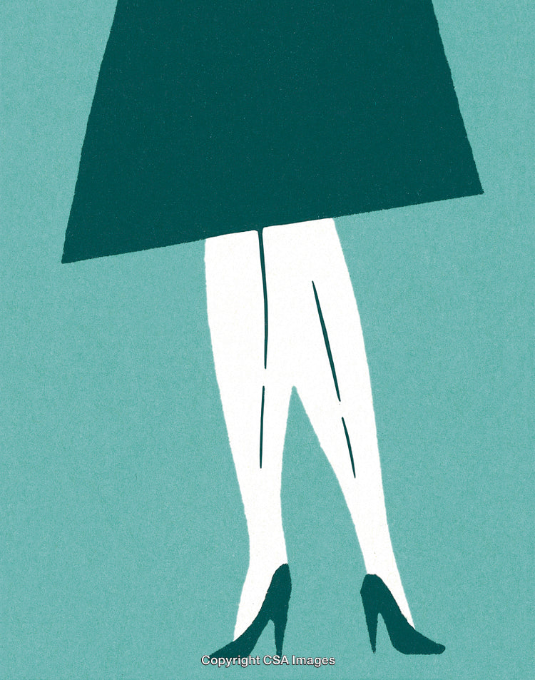 Illustration of a Minimalistic and Modern Silhouette of a Stylish Lady
