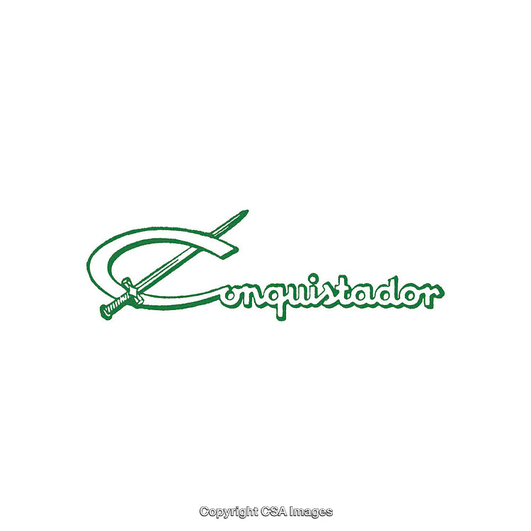 Simple Green Line Art Logo Featuring a Sword and Text Design