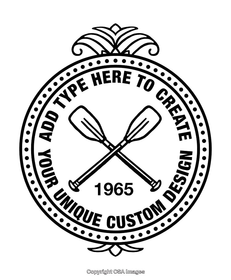 Crossed Paddles Design Format