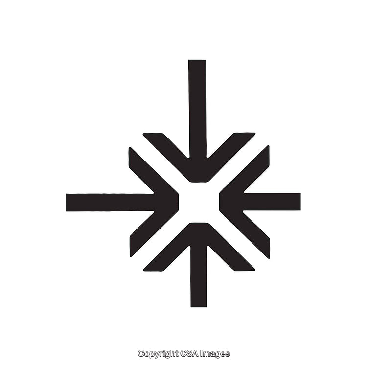 Geometric Black and White Design Featuring Symmetrical Shapes