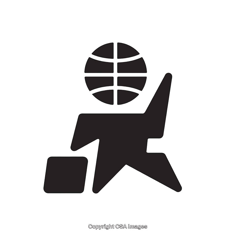 Minimalist Black and White Travel and Airplane Illustration Design