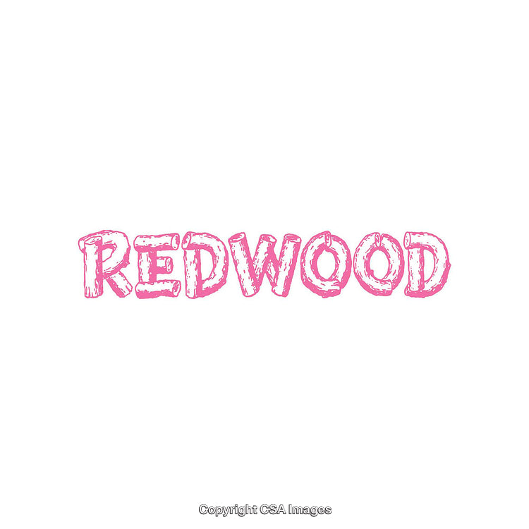 Pink Textured Word Art on a White Background