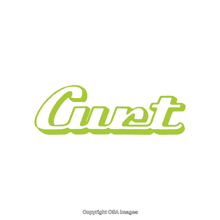 Stylized Green Lettering on White Background Design