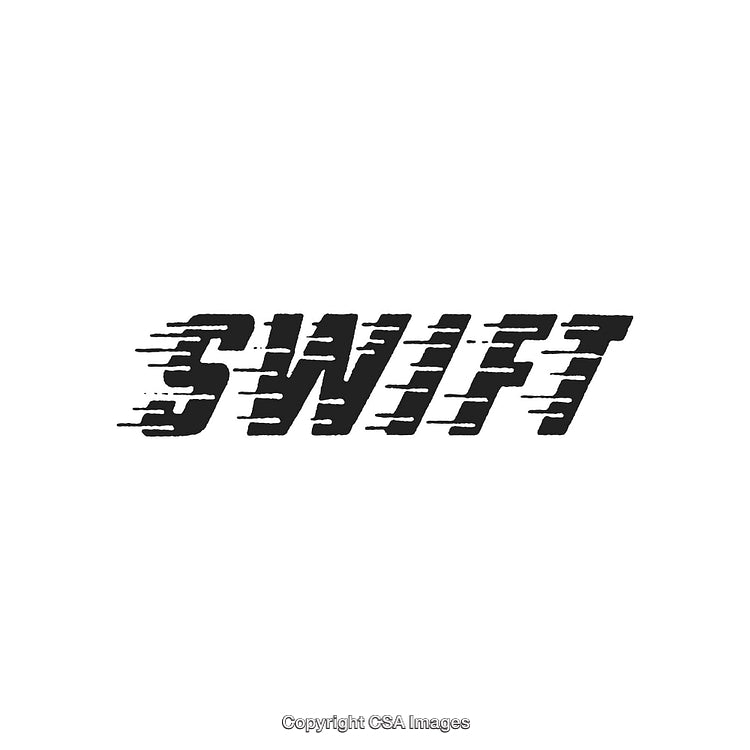 Dynamic Graphic Typography of the Word 'Swift' with Motion Effect