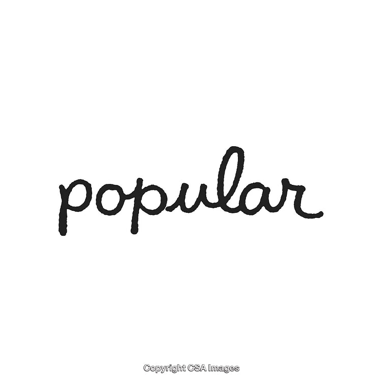 Handwritten Design Featuring The Word 'Popular' in Creative Black Script