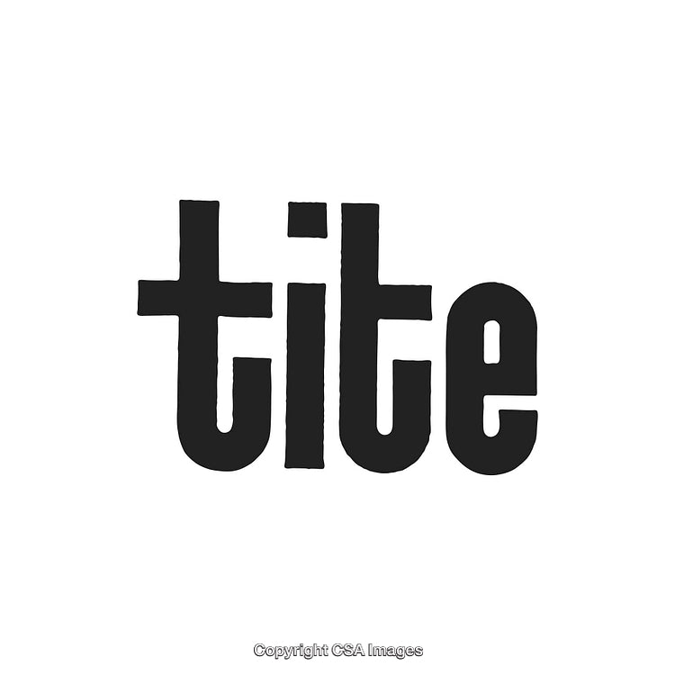 Elegant Display of Bold Typographic Text Styled in Black and White Design