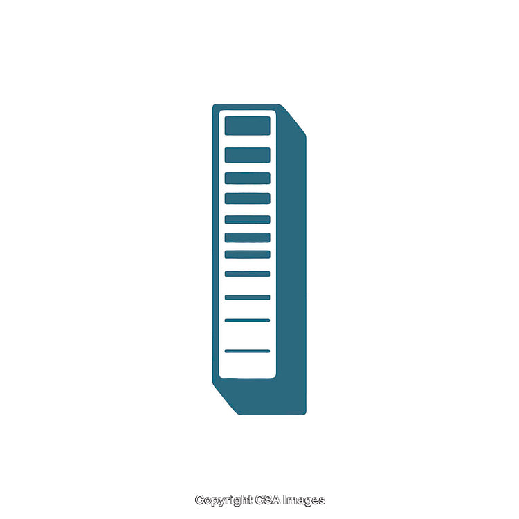 Vector Illustration of the Number One Icon in Simple Blue Design