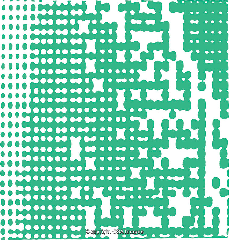 Abstract Green Pattern Design Featuring Geometric Shapes and Textural Elements