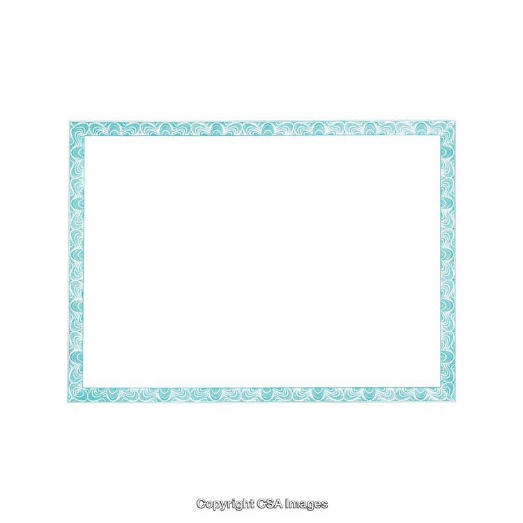Blue and White Ornate Decorative Frame with Intricate Pattern Design