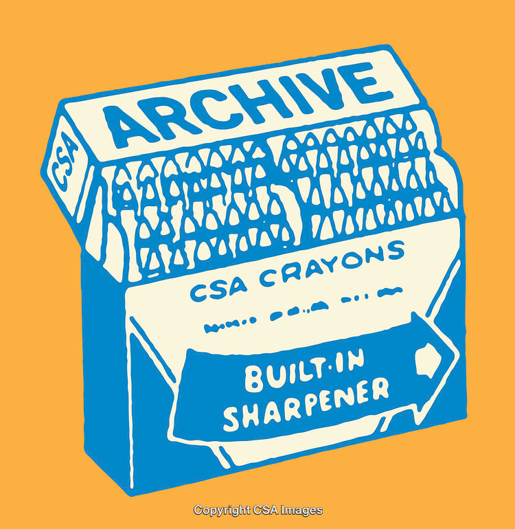 Illustrated Box of Crayons With a Unique Art Style
