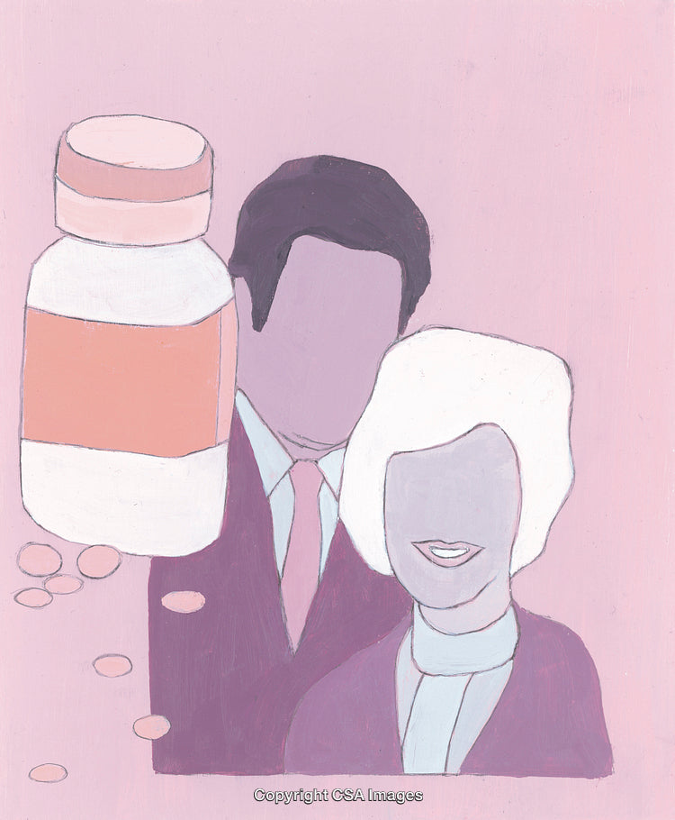Two People and a Medicine Bottle