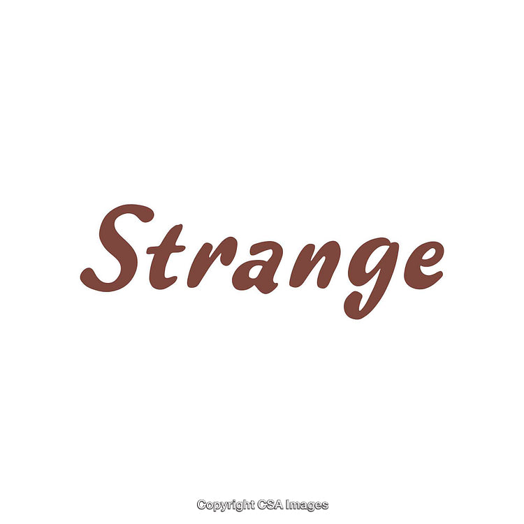 Simple Typography Featuring the Word 'Strange' in Stylish Font