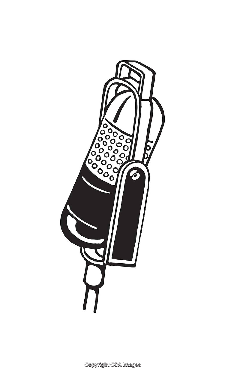Illustration of Medical IV Drip Equipment in Black and White Line Art