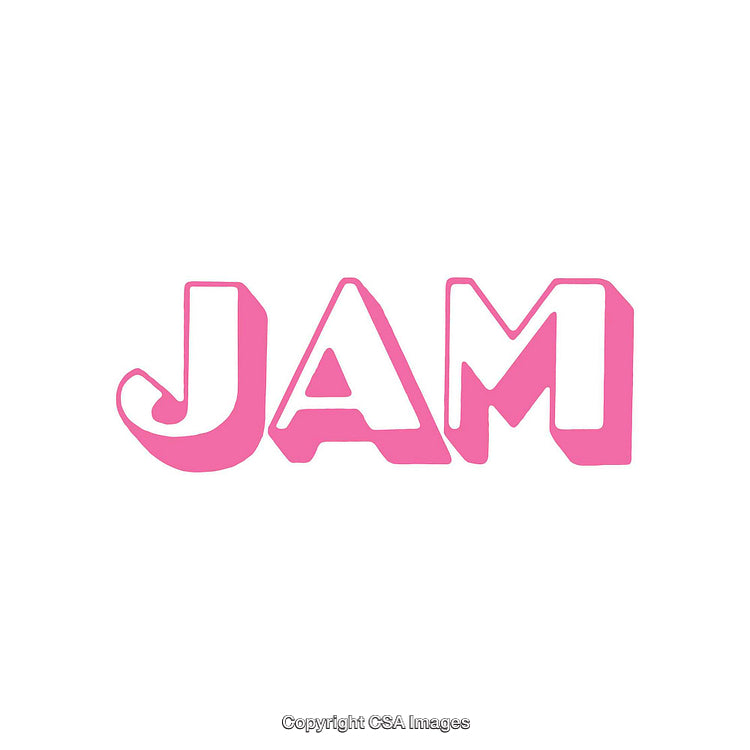 Pink Stylized Text Display with Bold Letters on White Background