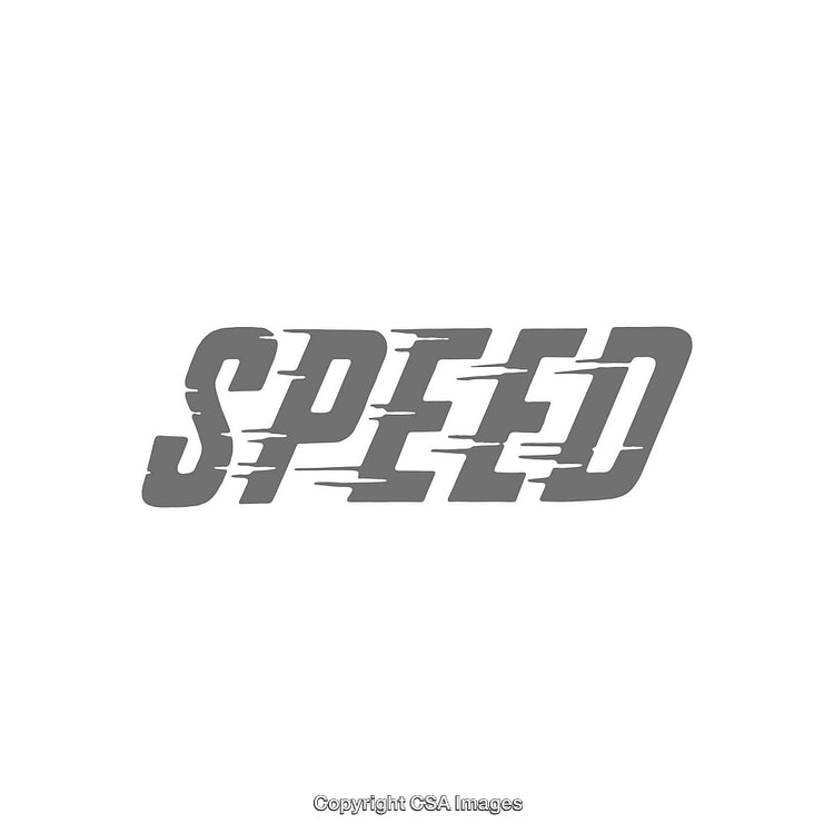 Dynamic Typography of the Word Speed with Motion Concept in Gray