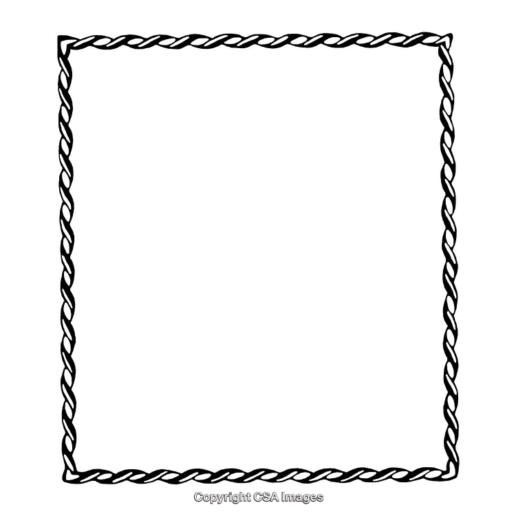 Elegant Black And White Twisted Rope Border Design With Minimalist Aesthetic