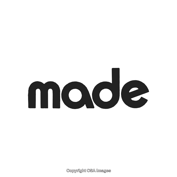 Modern Bold Typography Featuring the Word 'Made' in Black Font Style